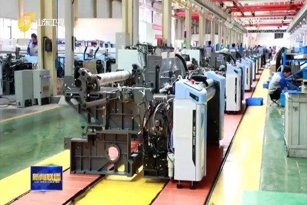 Shandong RIFA equipa los telares con tecnología inteligente, presentado en Shandong TV News